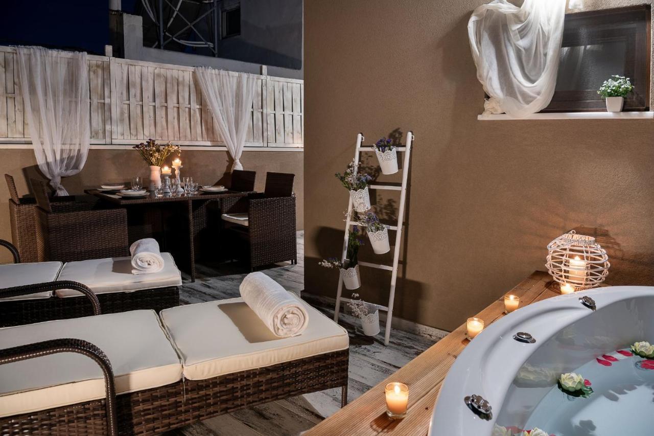 Castello Luxury Residence With Private Jacuzzi Chrissi Akti Chania Exterior foto