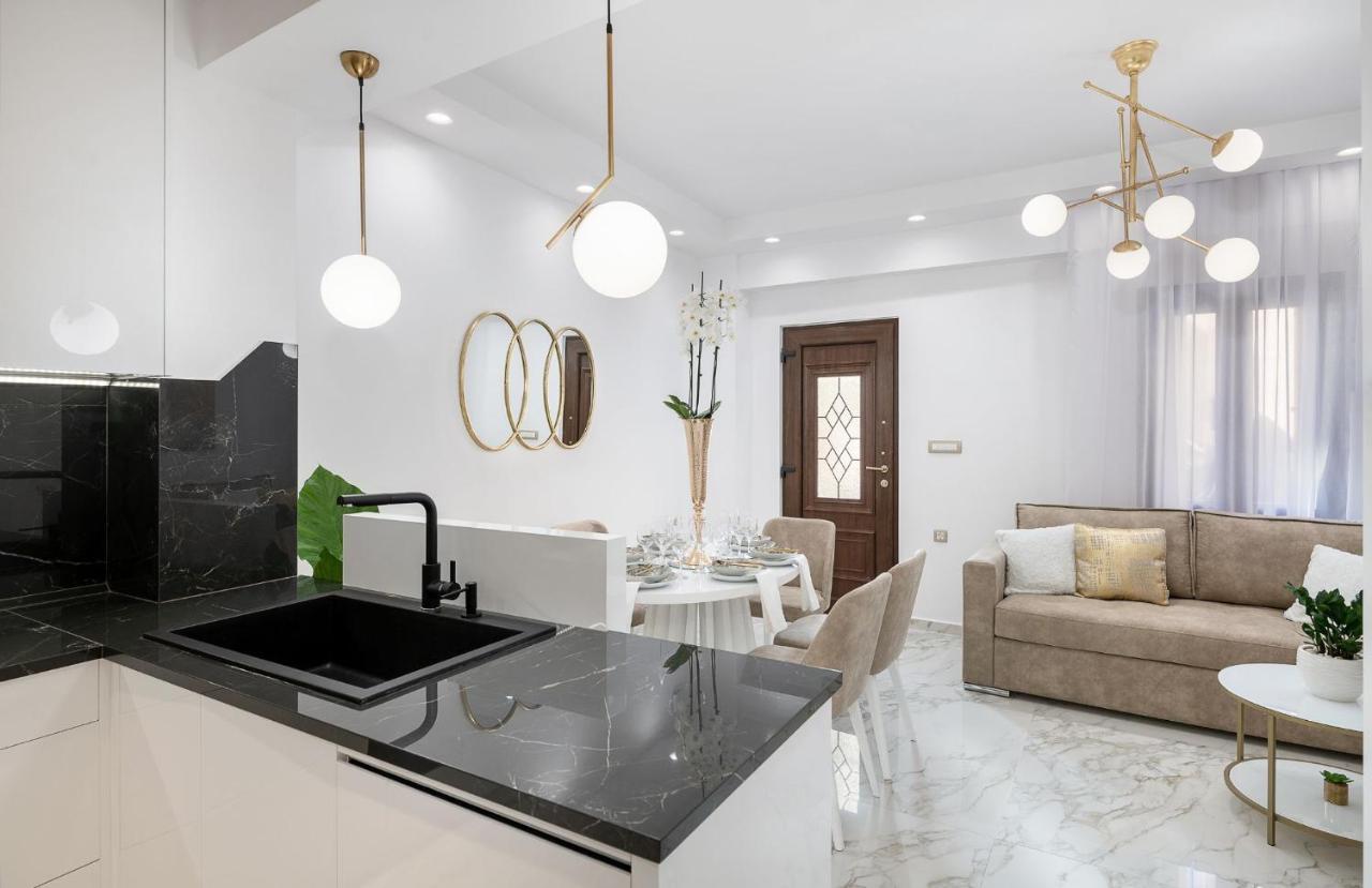 Castello Luxury Residence With Private Jacuzzi Chrissi Akti Chania Exterior foto